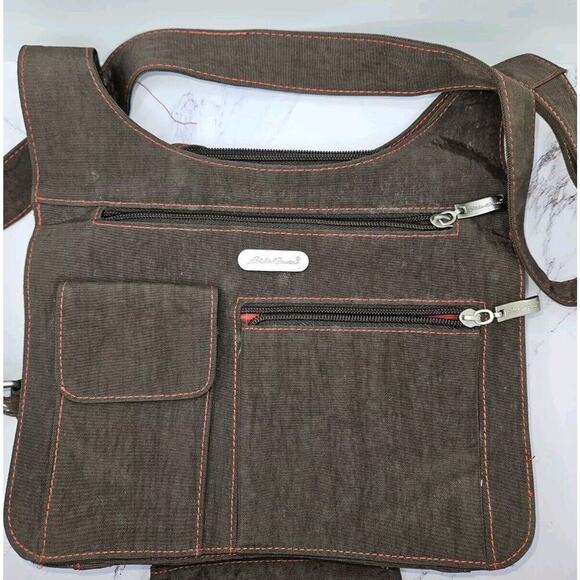 Eddie Bauer Crossbody/Messenger Bag Adjustable Straps Multiple Compartments EUC - Picture 4 of 13